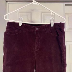 Croft and Barrow Corduroy Stretch Pants